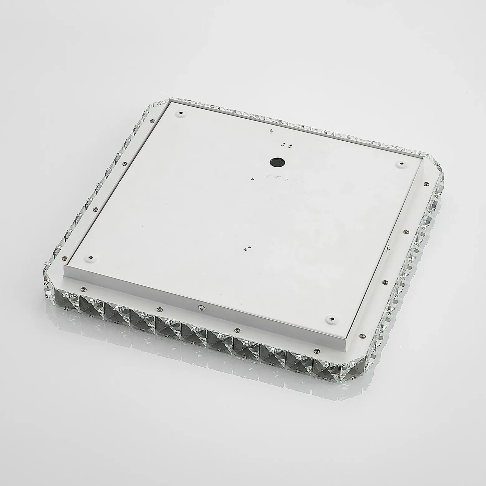 Lámpara LED de techo Lindby Lorand, cristales, CCT, control remoto