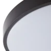 Lámpara LED de techo Lindby Medon, Ø 38 cm, negra, IP44, metal