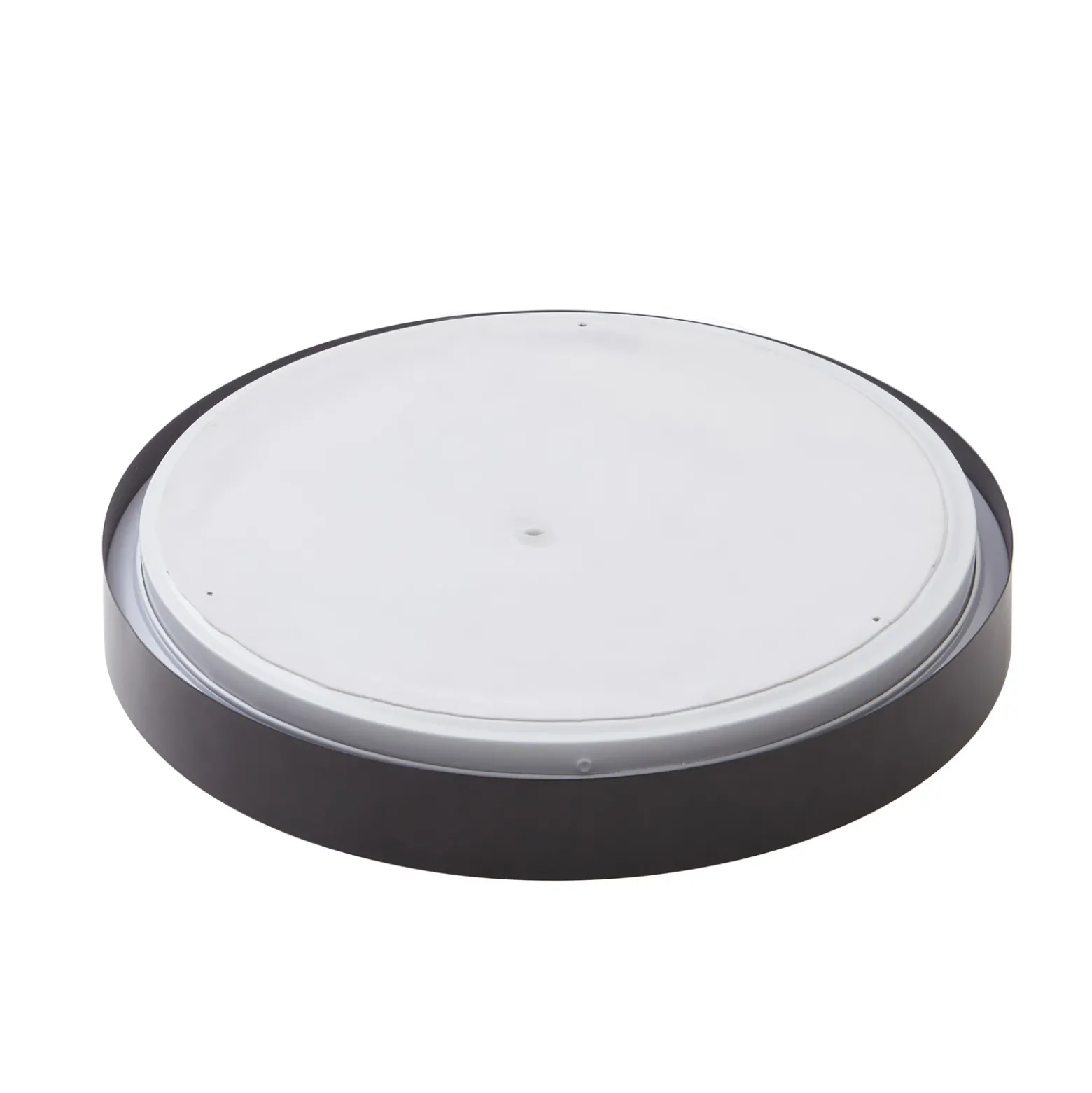 Lámpara LED de techo Lindby Medon, Ø 38 cm, negra, IP44, metal