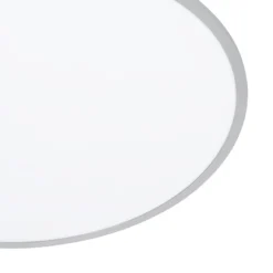 Lámpara LED de techo Lindby Narima, CCT, Ø 80 cm, plata