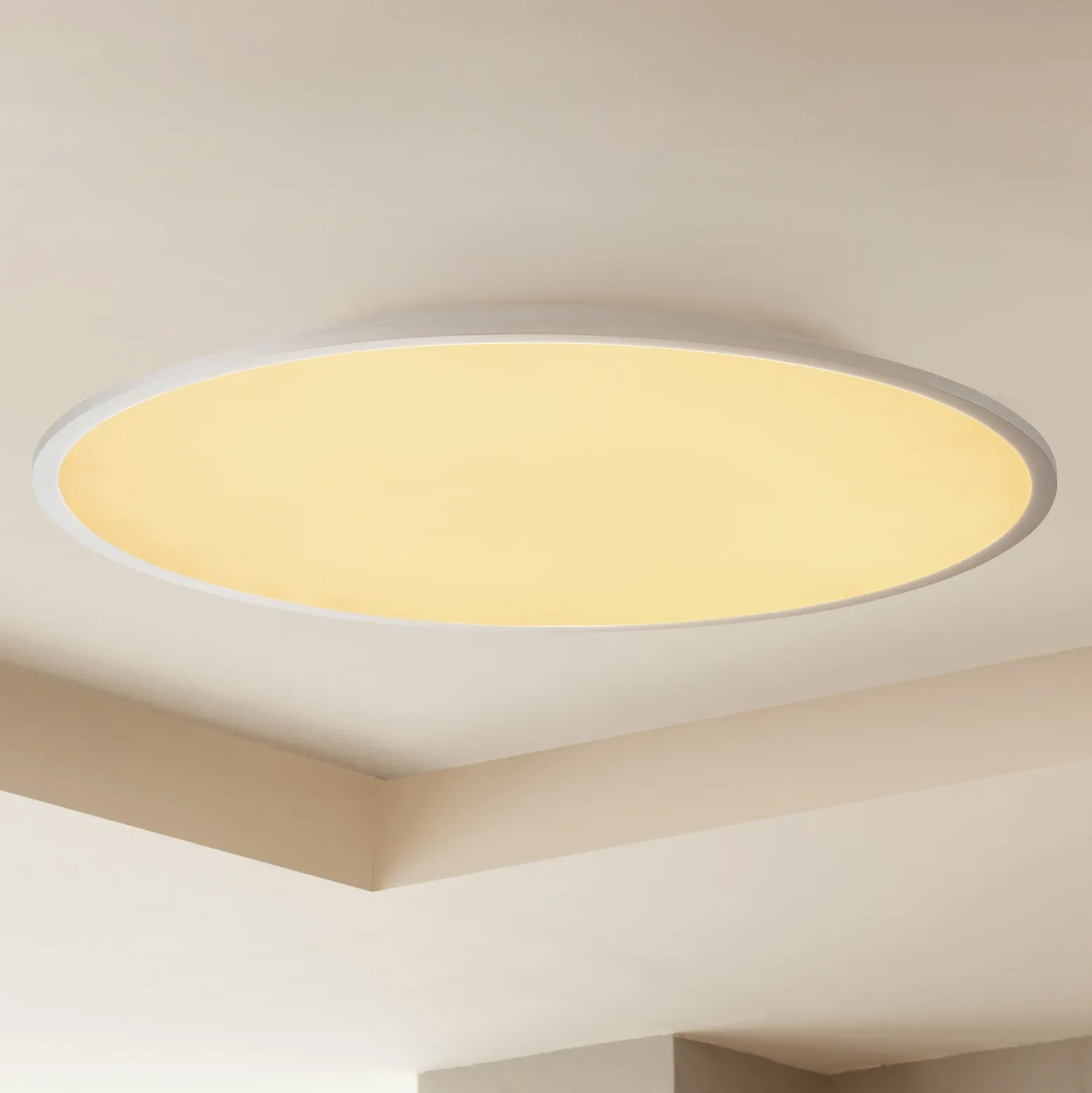 Lámpara LED de techo Lindby Narima, CCT, Ø 80 cm, plata