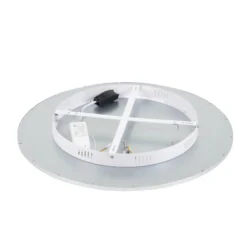 Lámpara LED de techo Lindby Narima, CCT, Ø 60 cm, plata