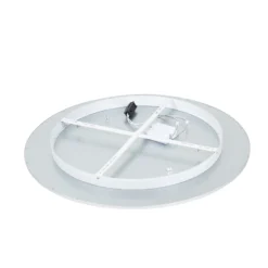 Lámpara LED de techo Lindby Narima, 4.000 K, Ø 80 cm, plata