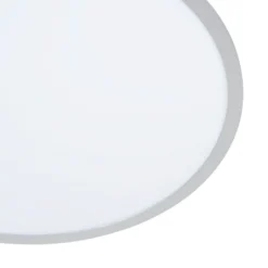 Lámpara LED de techo Lindby Narima, 4.000 K, Ø 60 cm, plata