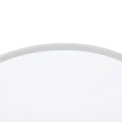 Lámpara LED de techo Lindby Narima, 4.000 K, Ø 80 cm, plata