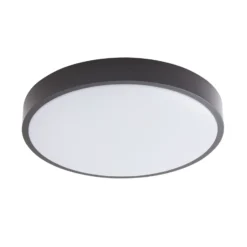 Lámpara LED de techo Lindby Smart Innes negro 38 cm RGB CCT Tuya