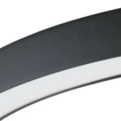 Lámpara LED de techo Lucande Neor, negra, Ø 60 cm, CCT, atenuable