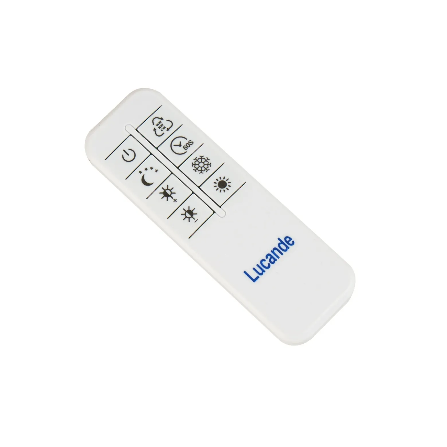 Lámpara LED de techo Lucande Neor, blanca, Ø 60 cm, CCT, atenuable