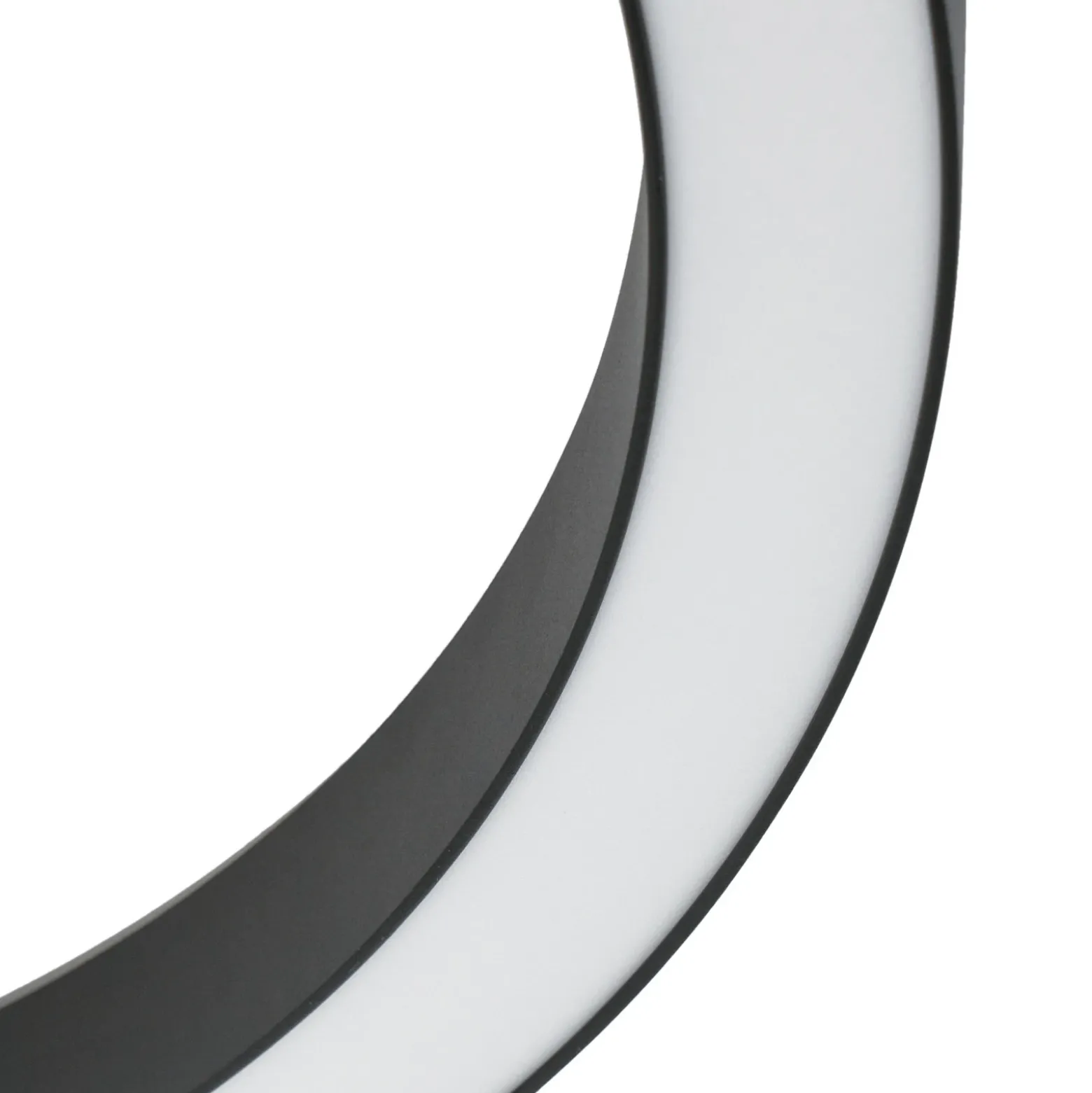 Lámpara LED de techo Lucande Neor, negra, Ø 60 cm, CCT, atenuable