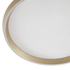 Lámpara LED de techo Lucande Rylan, latón, Ø 62 cm, atenuable (CCT)