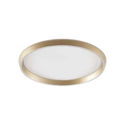 Lámpara LED de techo Lucande Rylan, latón, Ø 62 cm, atenuable (CCT)
