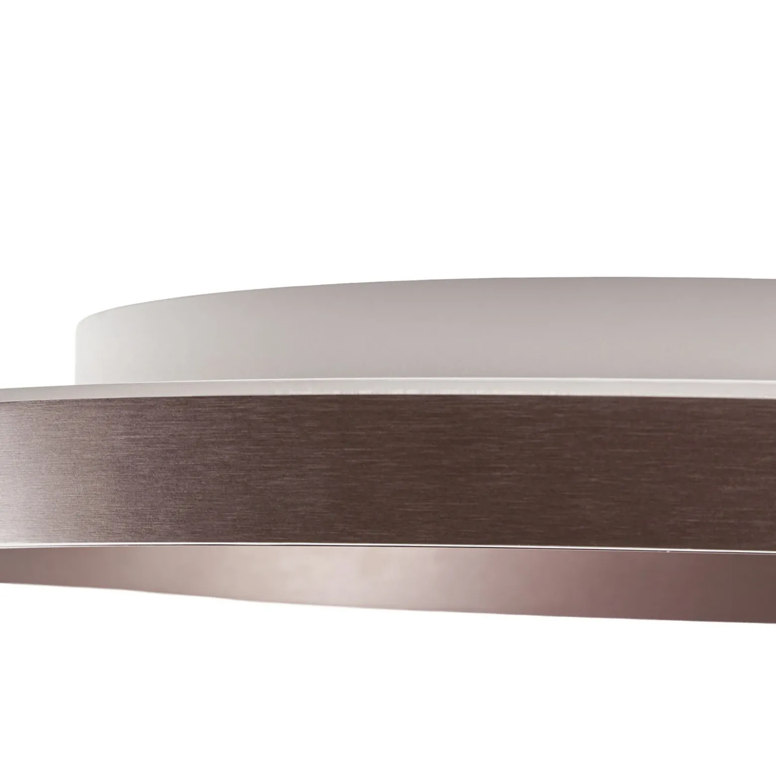 Lámpara LED de techo Lucande Rylan, marrón, Ø 62 cm, atenuable, CCT
