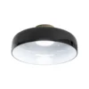 Lámpara LED de techo Lunar, negro, cristal, Ø 42 cm, CCT, atenuable