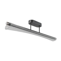 Lámpara LED de techo Malinda, transparente/antracita, 81 cm de largo, CCT