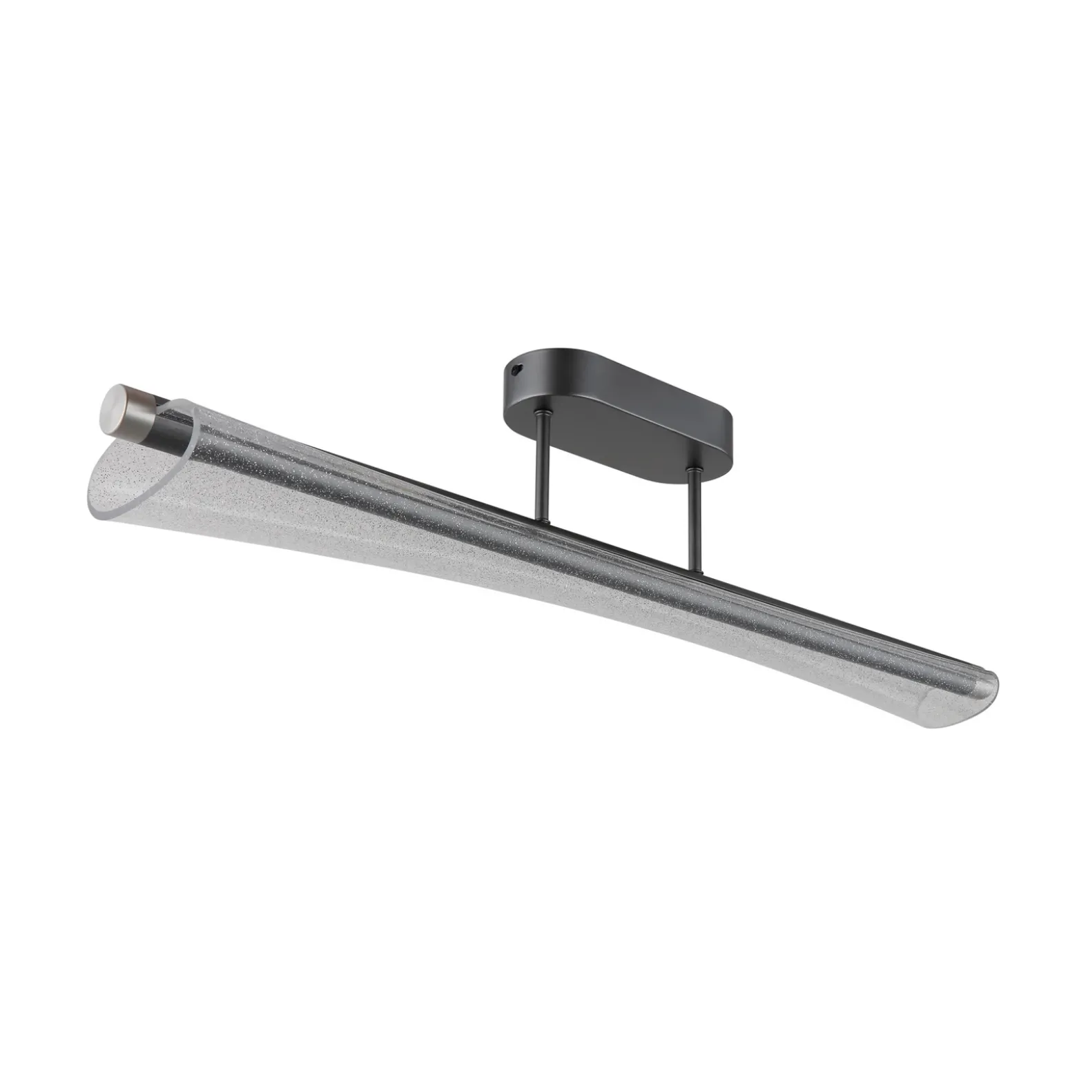 Lámpara LED de techo Malinda, transparente/antracita, 81 cm de largo, CCT