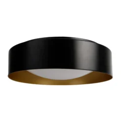 Lámpara LED de techo MEGAMAN Renzo XChange, negro/dorado, CCT, IP44