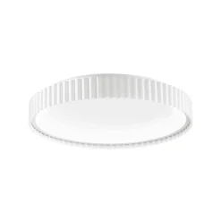 lámpara LED de techo Niike, blanca, Ø 40 cm, metal, CCT