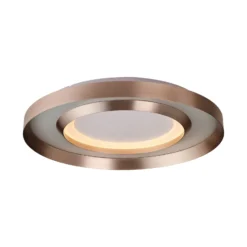 Lámpara LED de techo Onix, Ø 60 cm, oro rosa, metal