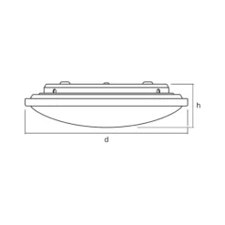 Lámpara LED de techo ORBIS de OSRAM, Ø 31 cm, control remoto CCT blanco