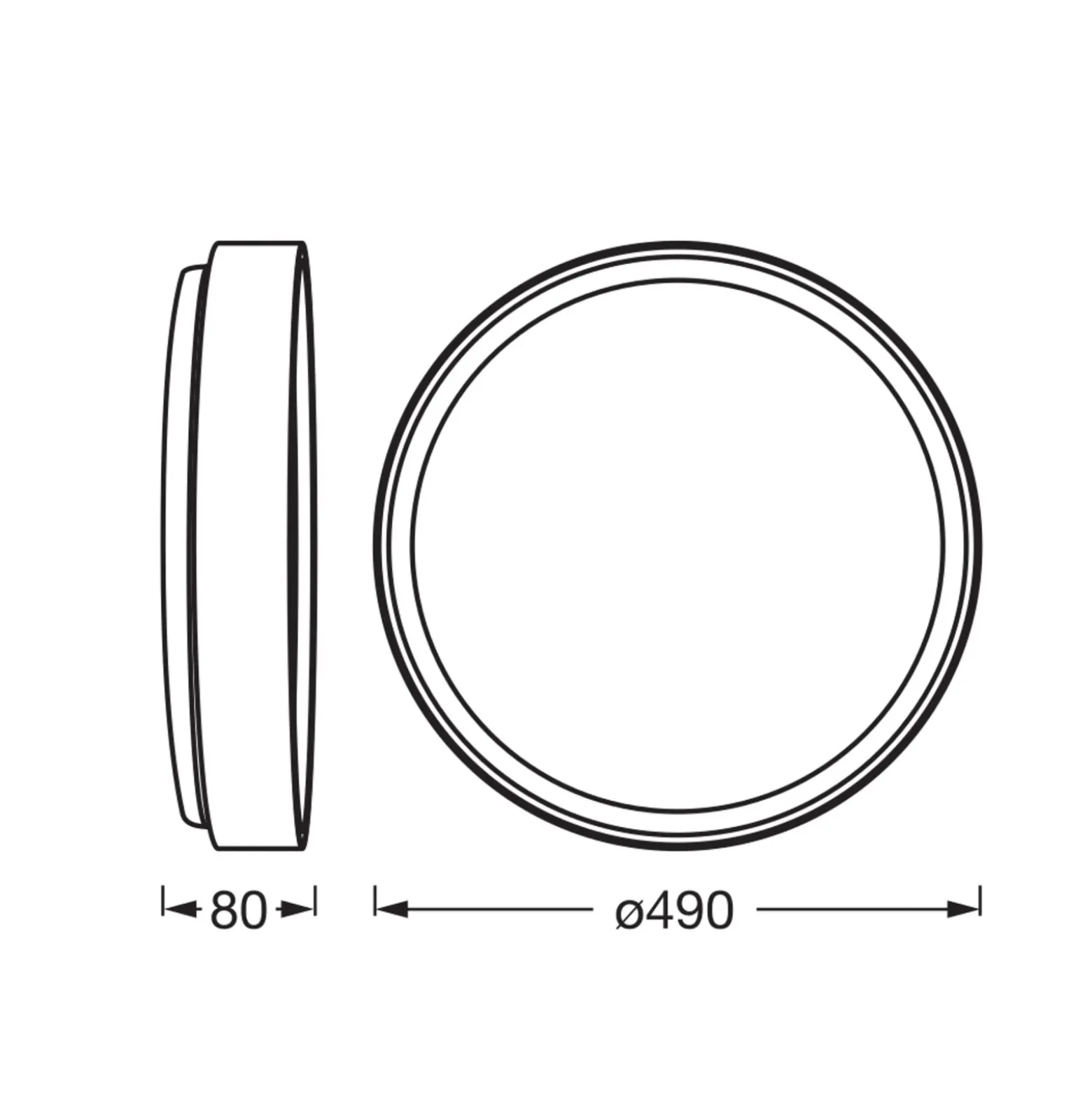 Lámpara LED de techo ORBIS LARIOS de OSRAM, negro/madera, Ø 49 cm, atenuable