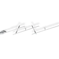 Lámpara LED de techo orientable Indira, atenuable, níquel