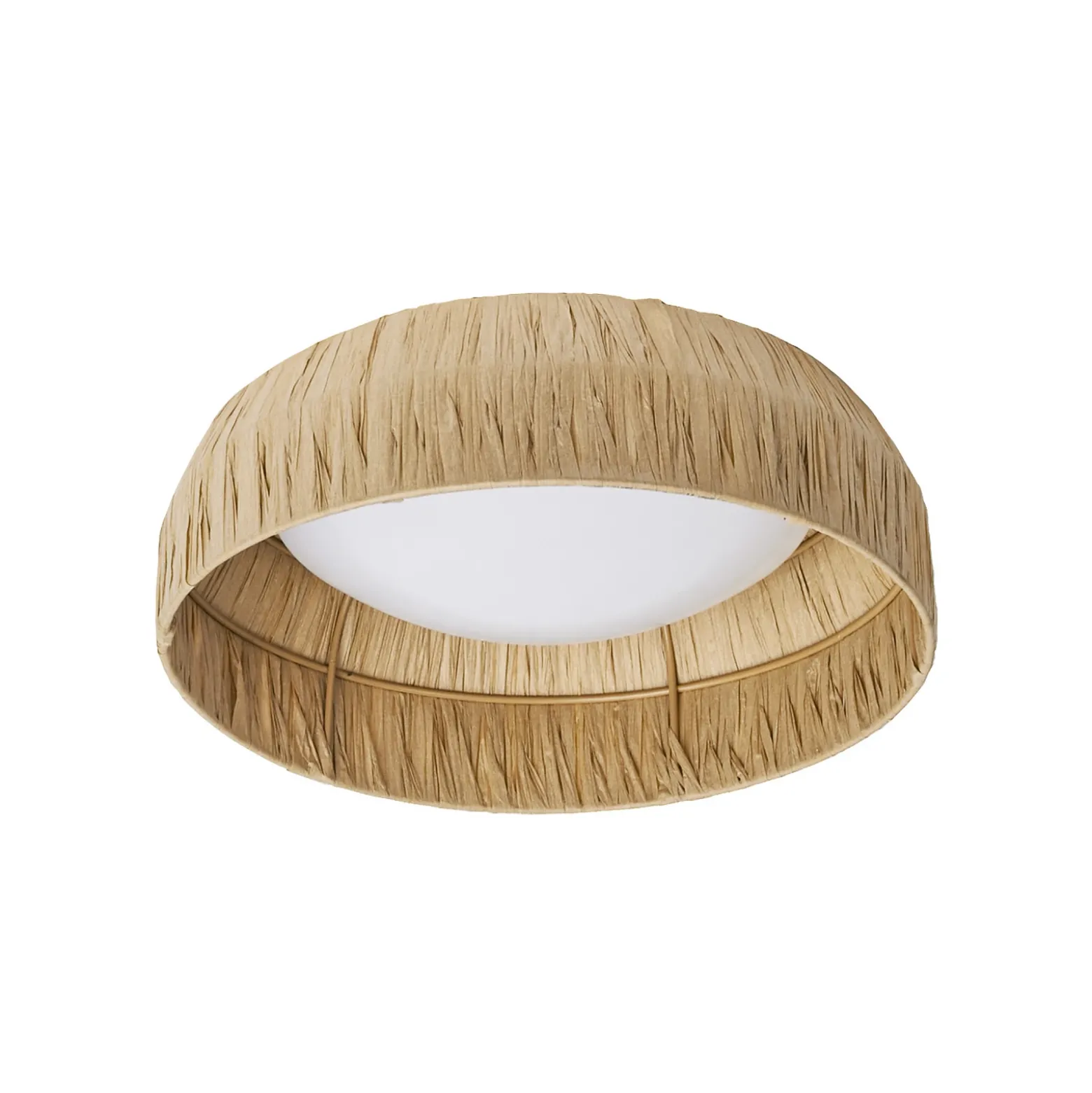 Lámpara LED de techo OSRAM Decor Bamboo Paper, Ø 30 cm, bambú