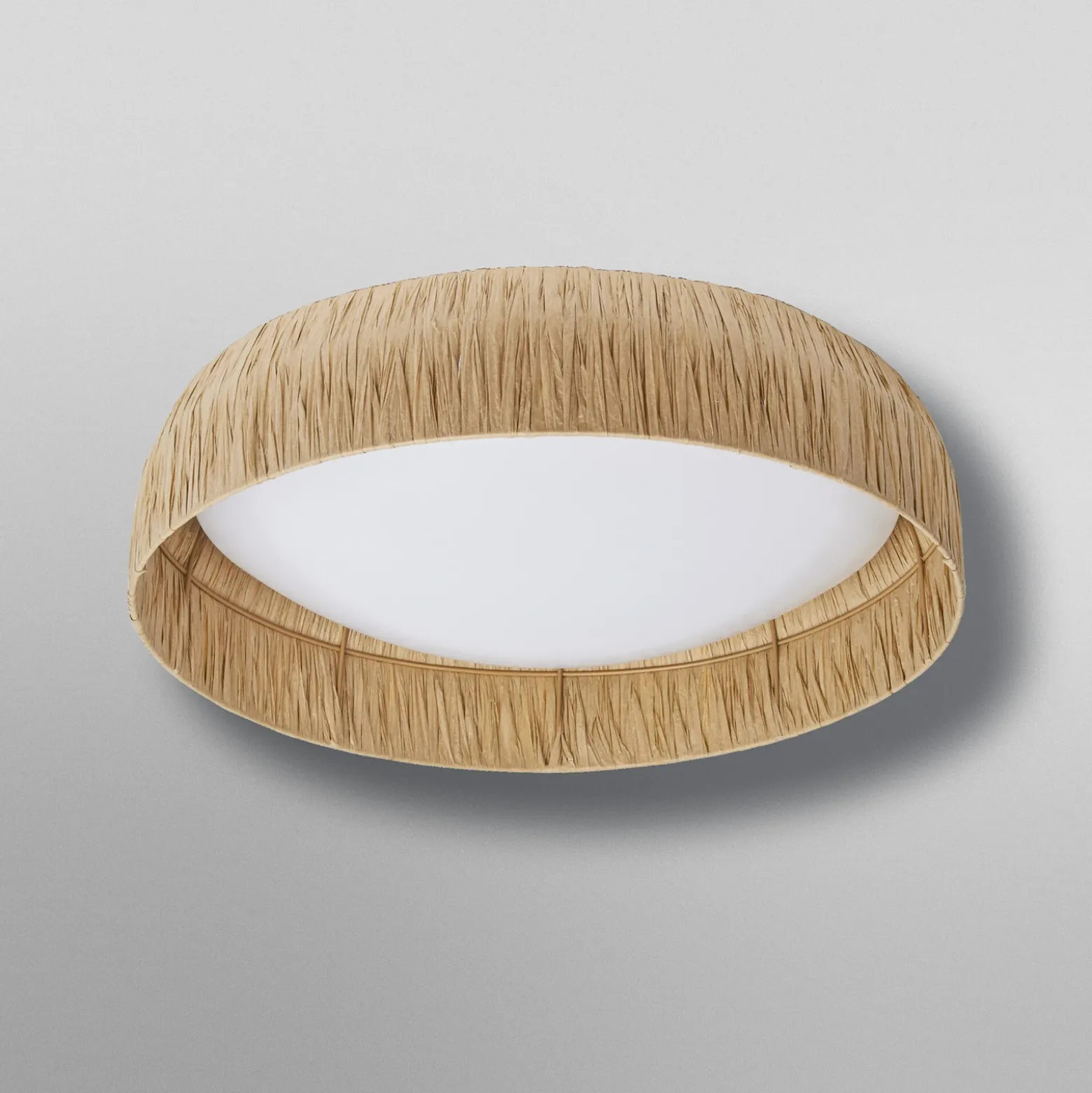 Lámpara LED de techo OSRAM Decor Bamboo Paper, Ø 50 cm, bambú