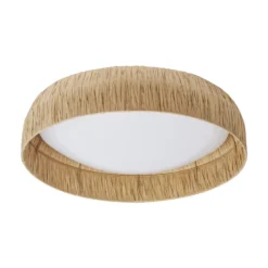 Lámpara LED de techo OSRAM Decor Bamboo Paper, Ø 50 cm, bambú