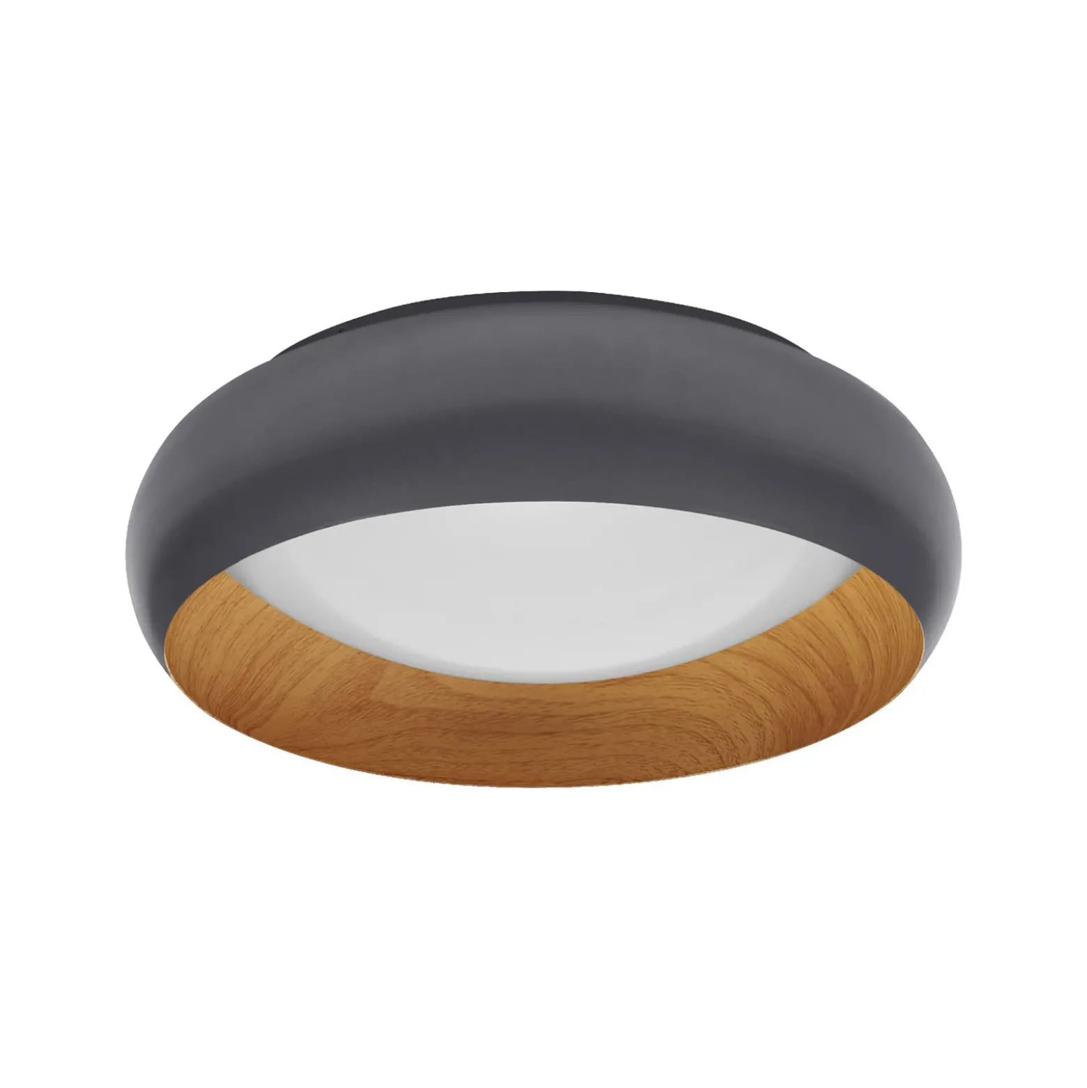 Lámpara LED de techo OSRAM ORBIS LIVIA, Ø 30 cm, gris, metal atenuable