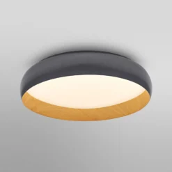Lámpara LED de techo OSRAM ORBIS LIVIA, Ø 52 cm, gris, metal atenuable