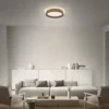 Lámpara LED de techo OSRAM ORBIS MARIANO, madera/negro, Ø 51 cm, atenuable