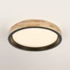 Lámpara LED de techo OSRAM ORBIS MARIANO, madera/negro, Ø 41 cm, atenuable