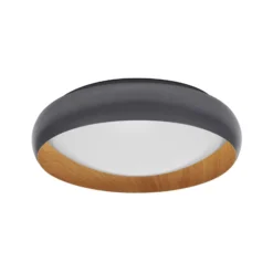 Lámpara LED de techo OSRAM ORBIS LIVIA, Ø 43 cm, gris, metal atenuable