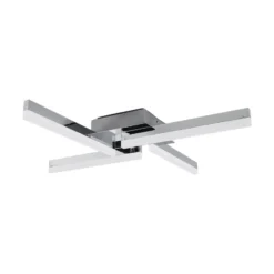 Lámpara LED de techo Patrik de Lindby, 59 cm, 4 luces, cromo, IP44