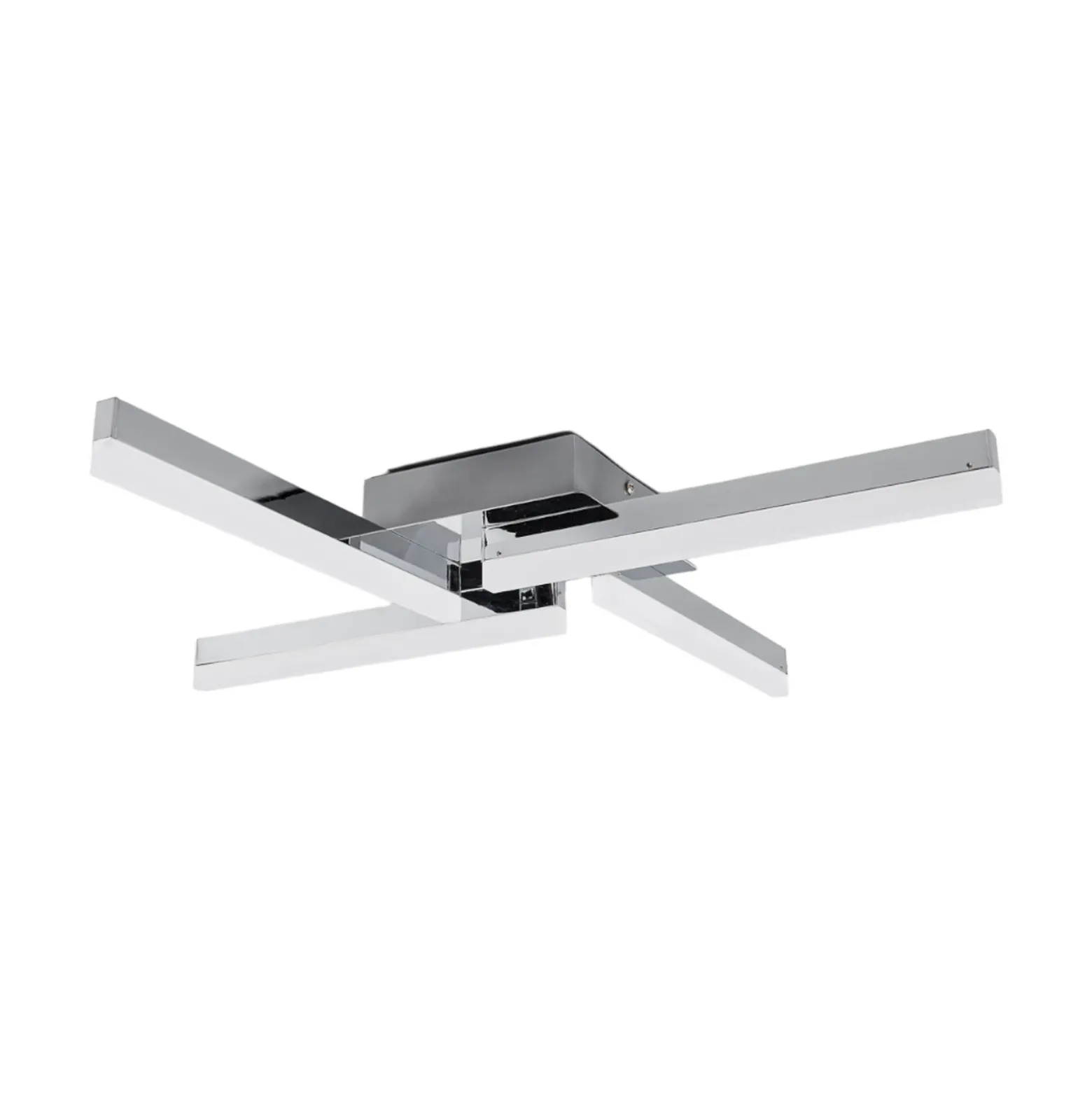 Lámpara LED de techo Patrik de Lindby, 59 cm, 4 luces, cromo, IP44