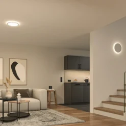 lámpara LED de techo Paulmann Atria Shine, blanca, Ø 29 cm, 3000 K