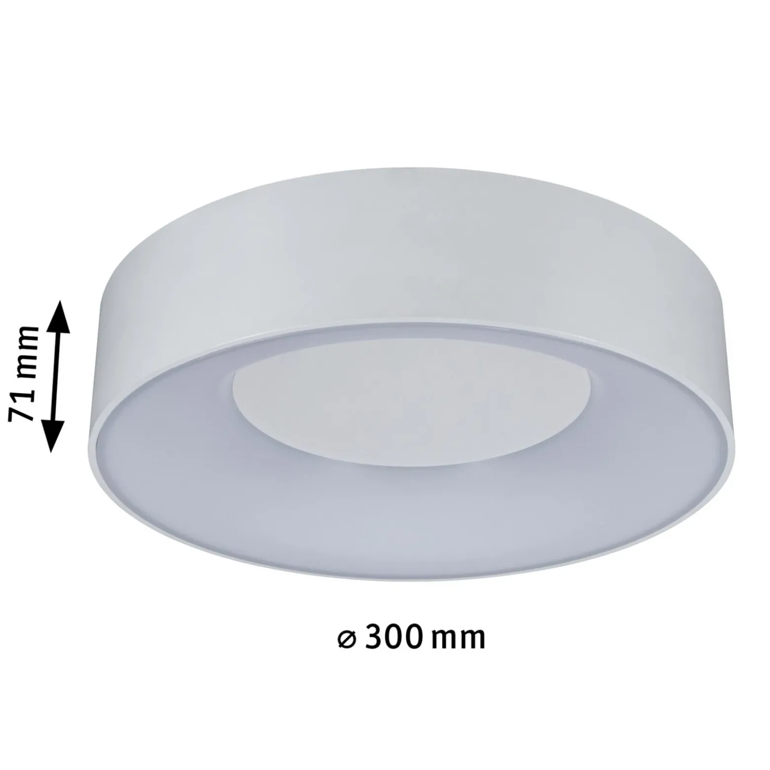 Lámpara LED de techo Paulmann HomeSpa Casca Ø 30 cm, blanca
