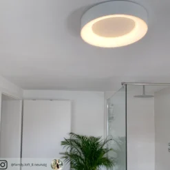 Lámpara LED de techo Paulmann HomeSpa Casca Ø 40 cm, blanca