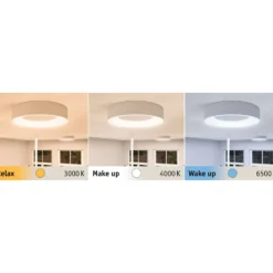 Lámpara LED de techo Paulmann HomeSpa Casca Ø 40 cm, blanca