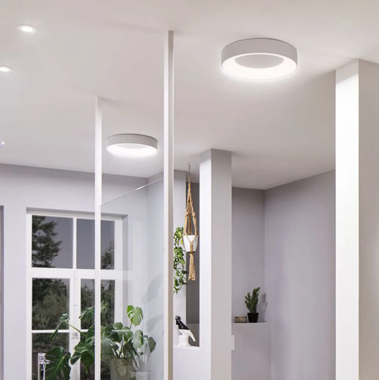 Lámpara LED de techo Paulmann HomeSpa Casca Ø 40 cm, blanca