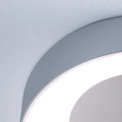 Lámpara LED de techo Paulmann HomeSpa Casca, blanco/aluminio, IP44