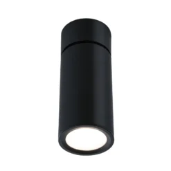 Lámpara LED de techo Paulmann Turnal Coin, metal negro, 2700 K