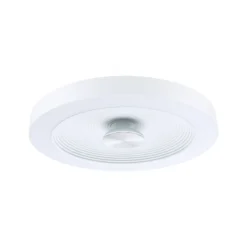 lámpara LED de techo Paulmann Volea, blanco/plata Ø 40 cm IP44 atenuable