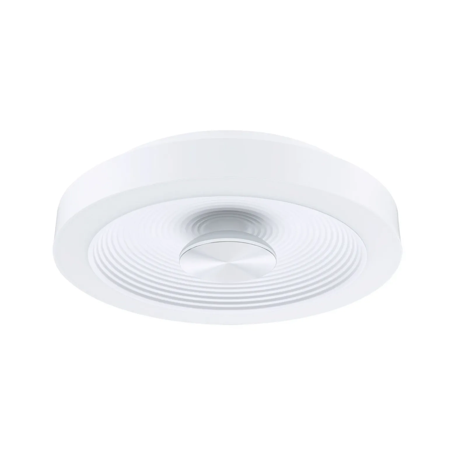 lámpara LED de techo Paulmann Volea, blanco/plata Ø 32 cm IP44 atenuable