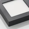 Lámpara LED de techo Prios Alette, negra, 12 W, CCT, atenuable