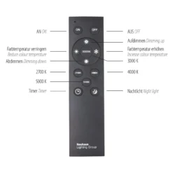 Lámpara LED de techo PURE Lines, 110 x 30 cm, plata, CCT, control remoto