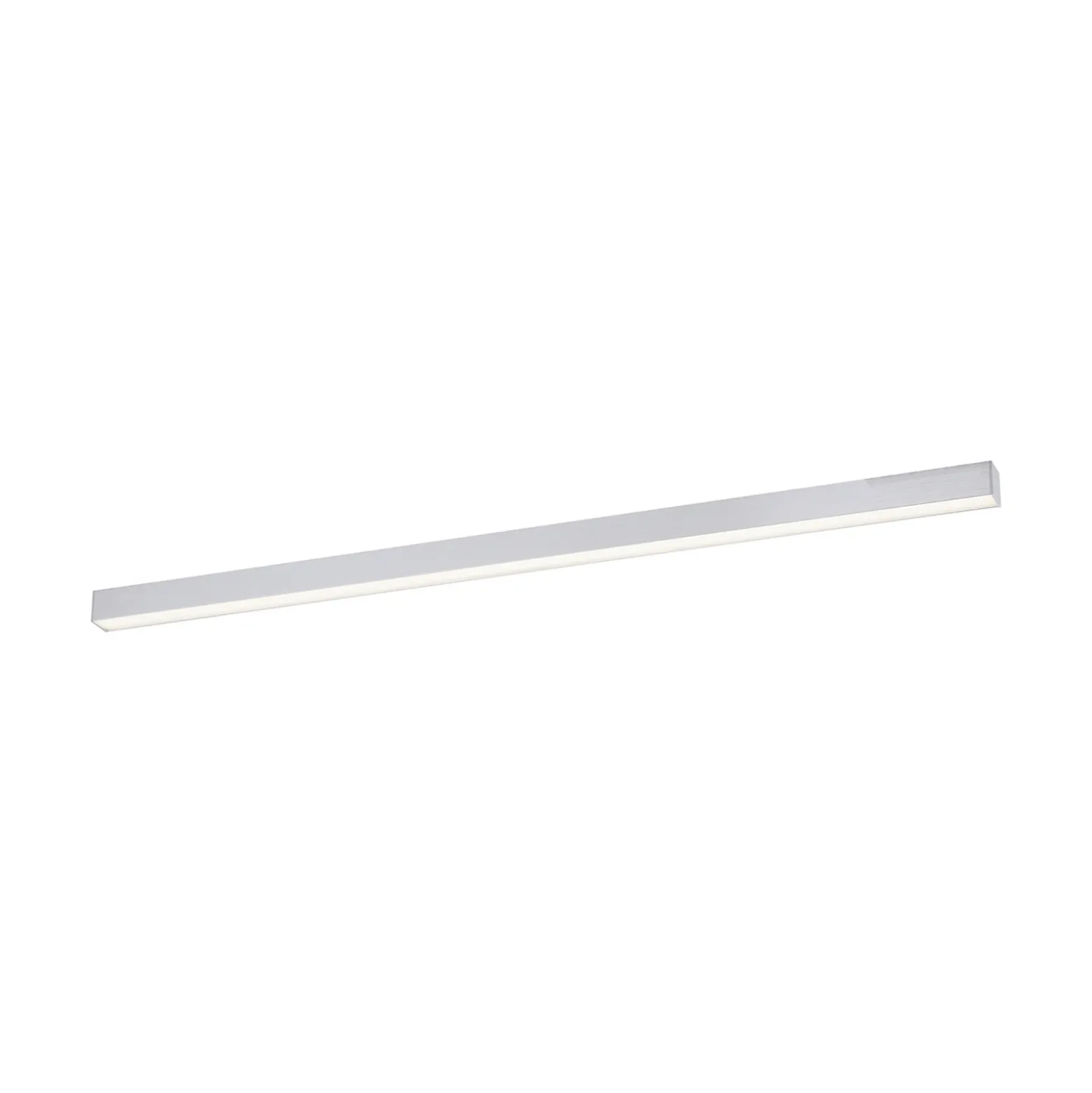 Lámpara LED de techo PURE Lines, 110 cm, plateada, CCT, control remoto