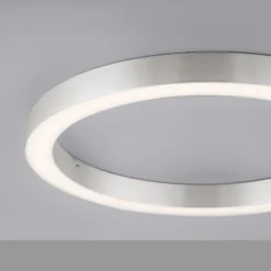 Lámpara LED de techo PURE Lines, Ø 50 cm, color plateado, CCT