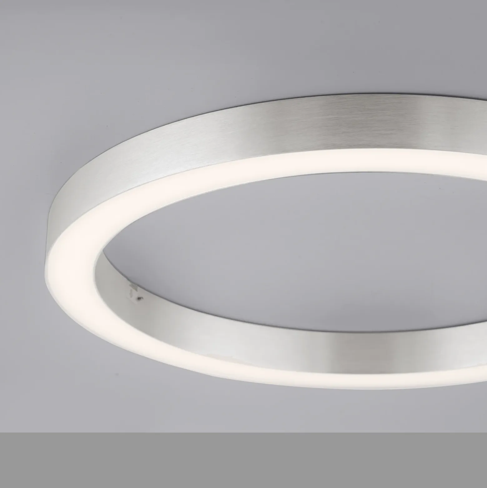 Lámpara LED de techo PURE Lines, Ø 50 cm, color plateado, CCT
