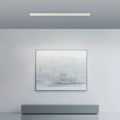 Lámpara LED de techo PURE Lines, blanca, 110 cm, CCT, control remoto